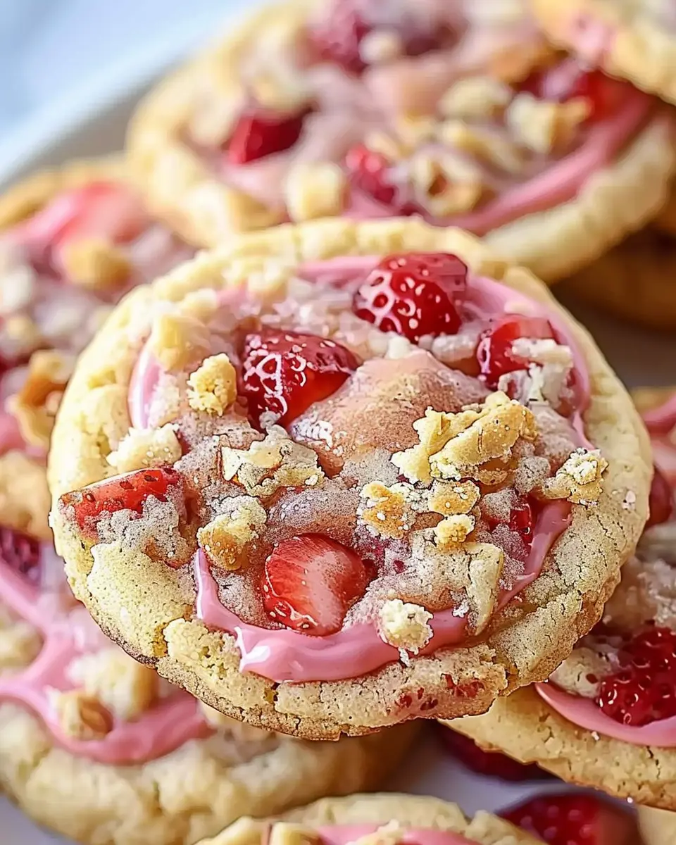 Strawberry Crunch Cookies