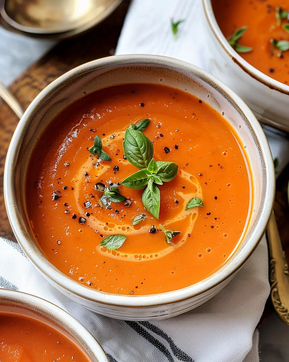 Middle-of-Winter Creamy Tomato Soup (Canned Tomatoes)