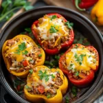 Slow Cooker Stuffed Bell Peppers