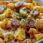 Cheesy Ranch Potatoes and Smoked Sausage