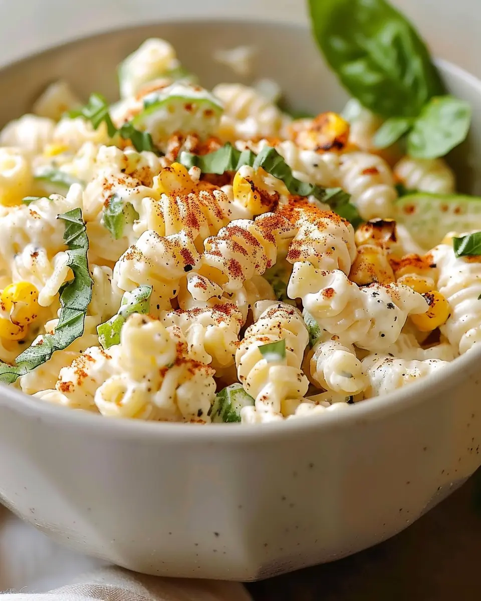 Creamy Street Corn Pasta Salad