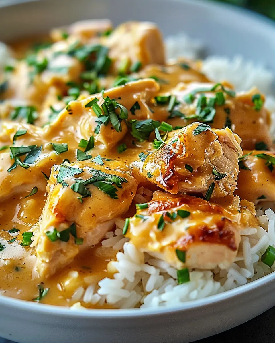 Best Smothered Chicken and Rice Recipe with Turkey Bacon Delight