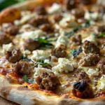Hot Sausage Feta Honey Pizza