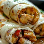 Cheesy Garlic Chicken Wraps: A Tasty Dinner Delight!
