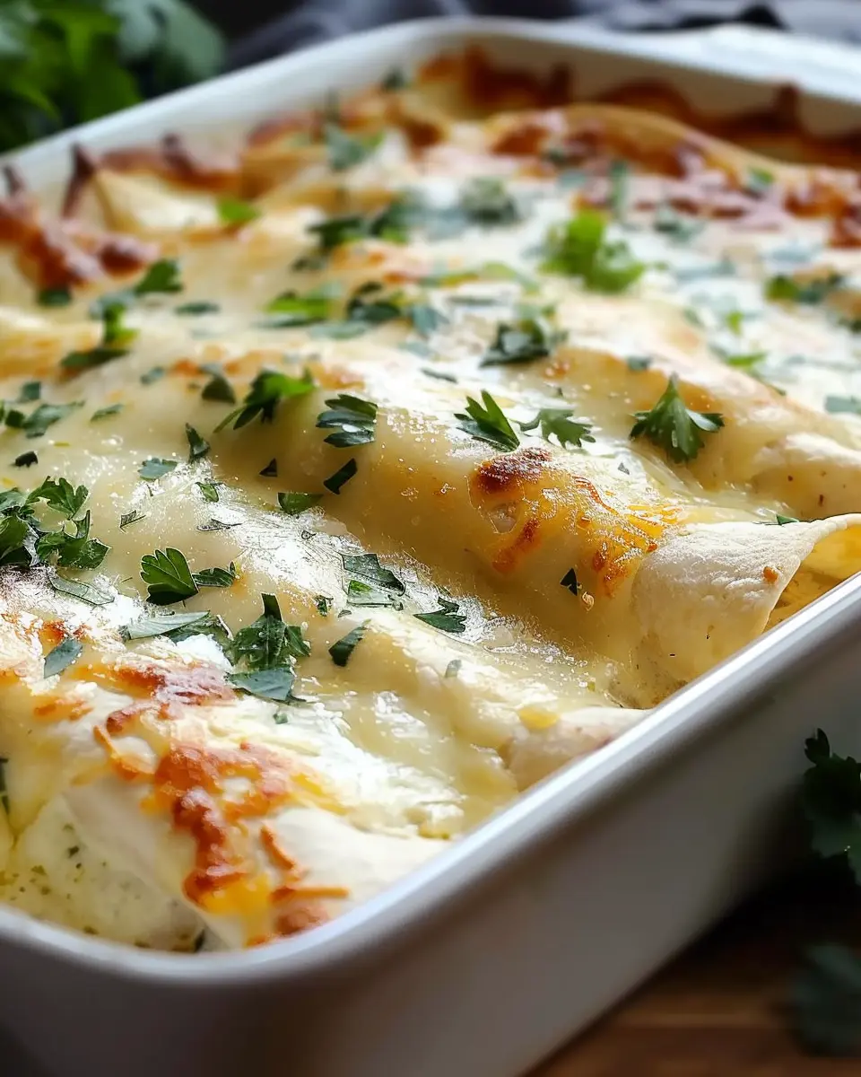 Creamy White Chicken Enchiladas: Easy Comfort Food for Everyone