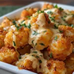 Cheddar Ranch Chicken Tater Tot Bake