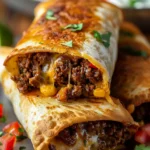 Beef and Cheese Chimichangas Recipe