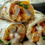 Cheesy Garlic Chicken Wraps: A Tasty Dinner Delight!