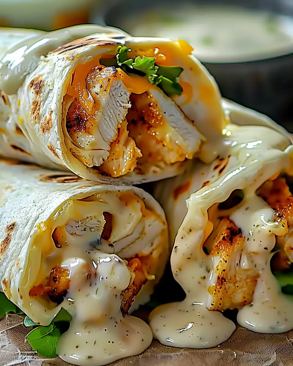 Cheesy Garlic Chicken Wraps: Easy and Delicious Dinner Delight