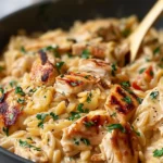 Best One Pot Cajun Chicken Alfredo Orzo – Bursting with Flavor!