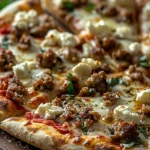 Hot Sausage Feta Honey Pizza