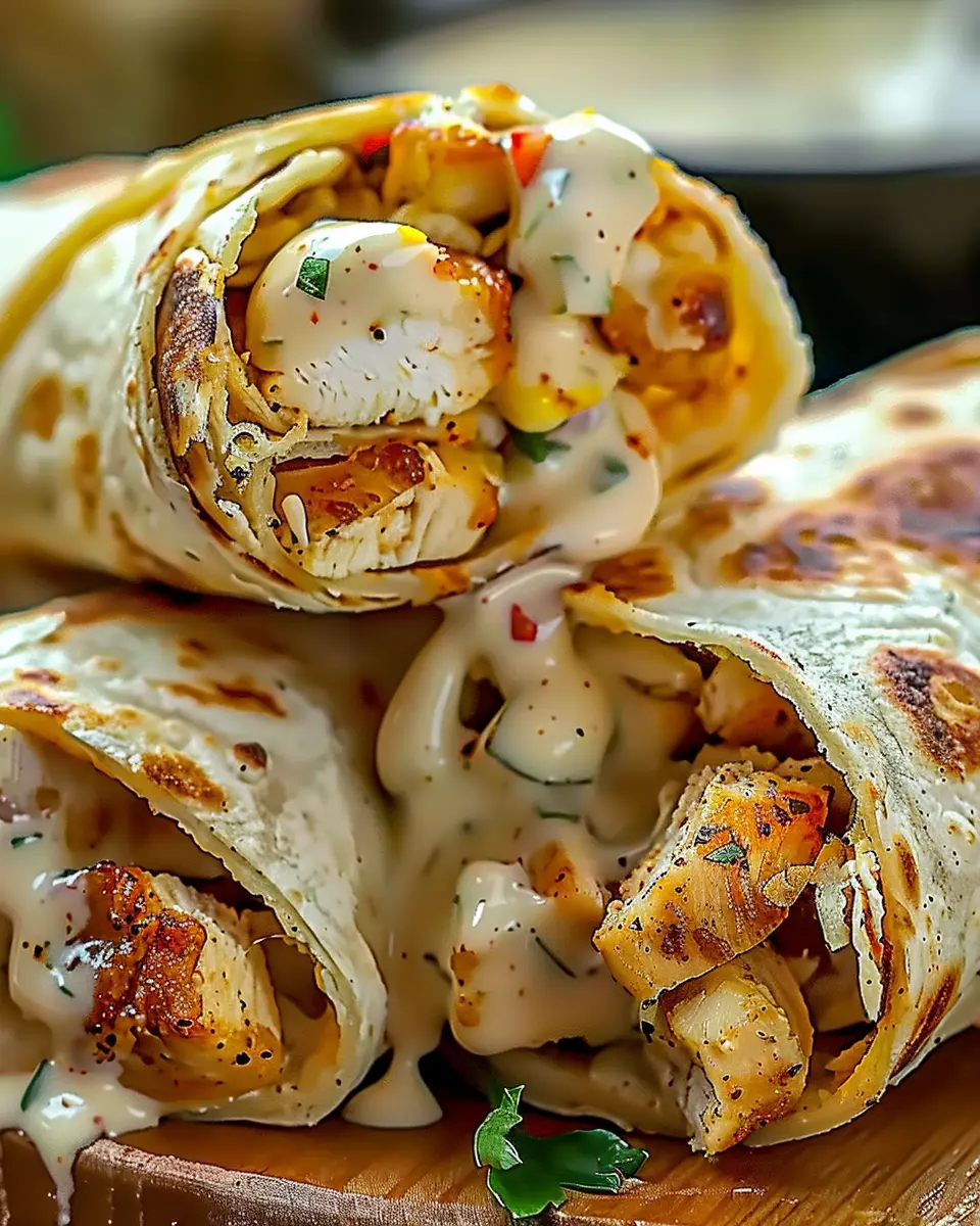 Cheesy Garlic Chicken Wraps: The Best Easy Dinner Delight