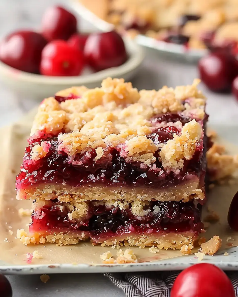 Quick Cherry Crumble Bars: Easy, Delicious Treat for Everyone