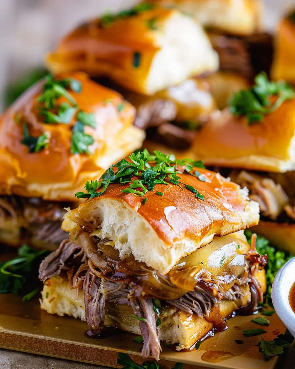 Easy French Dip Sliders Recipe