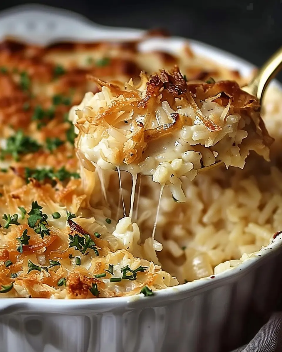 French Onion Chicken Rice Bake: Indulgent Comfort in Every Bite