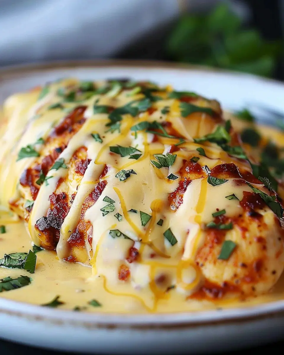 Mexican Chicken with Cheese Sauce