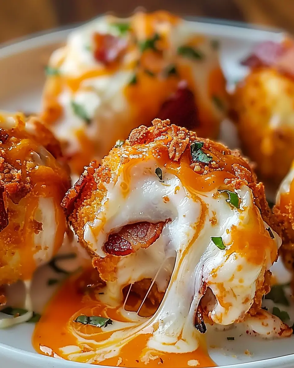 Buffalo Chicken Bacon Mozzarella Bombs for Game Day Bliss